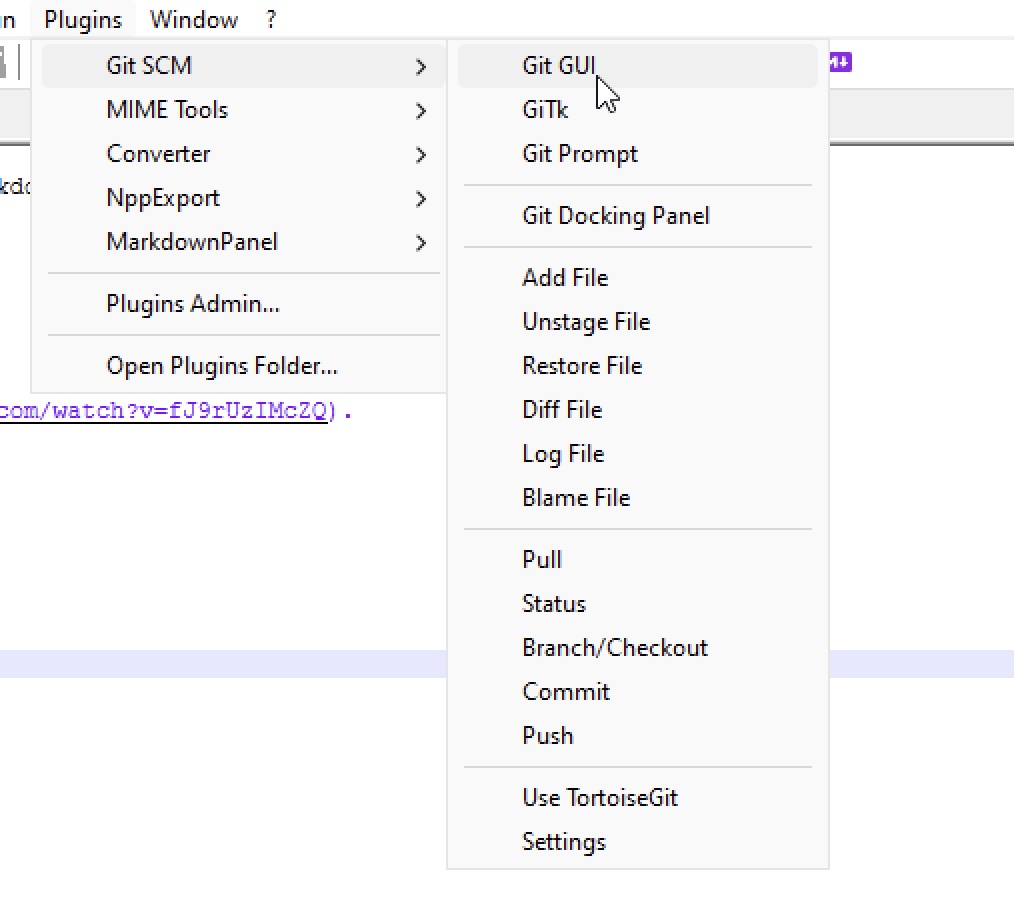 How to Integrate Git with Notepad++